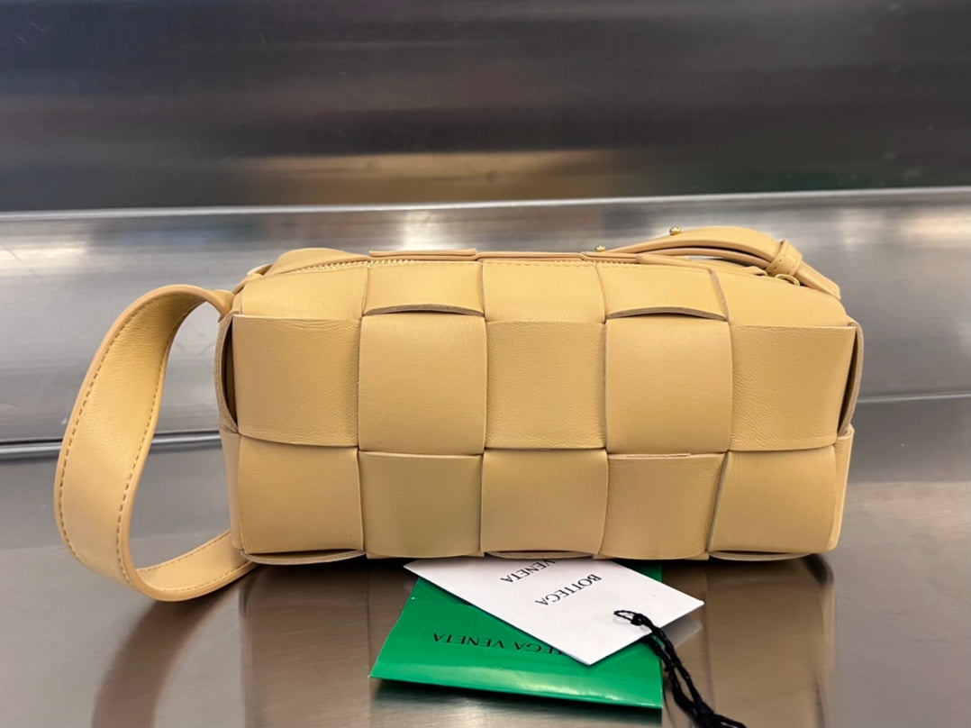 Bottega Veneta Brick Cassette 28 in Harvest Gold Calfskin Bag