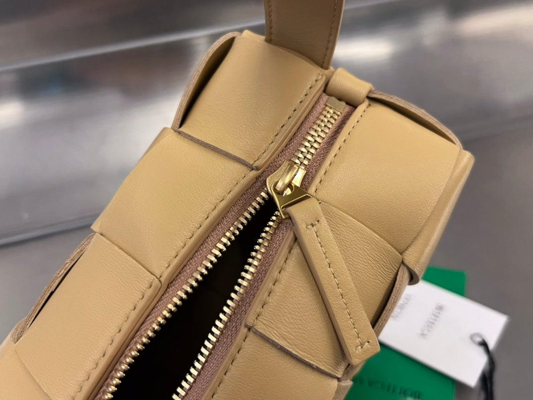 Bottega Veneta Brick Cassette 28 in Harvest Gold Calfskin Bag