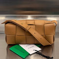 Bottega Veneta Brick Cassette 28 in Bronze Brown Calfskin Bag