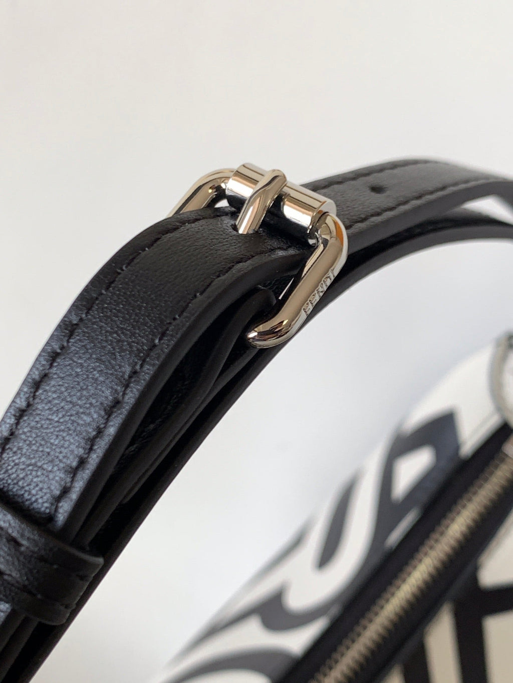 Fendi Fendigraphy Small 29 in White Mix Black Smooth Calfskin Silver Hardware Bag