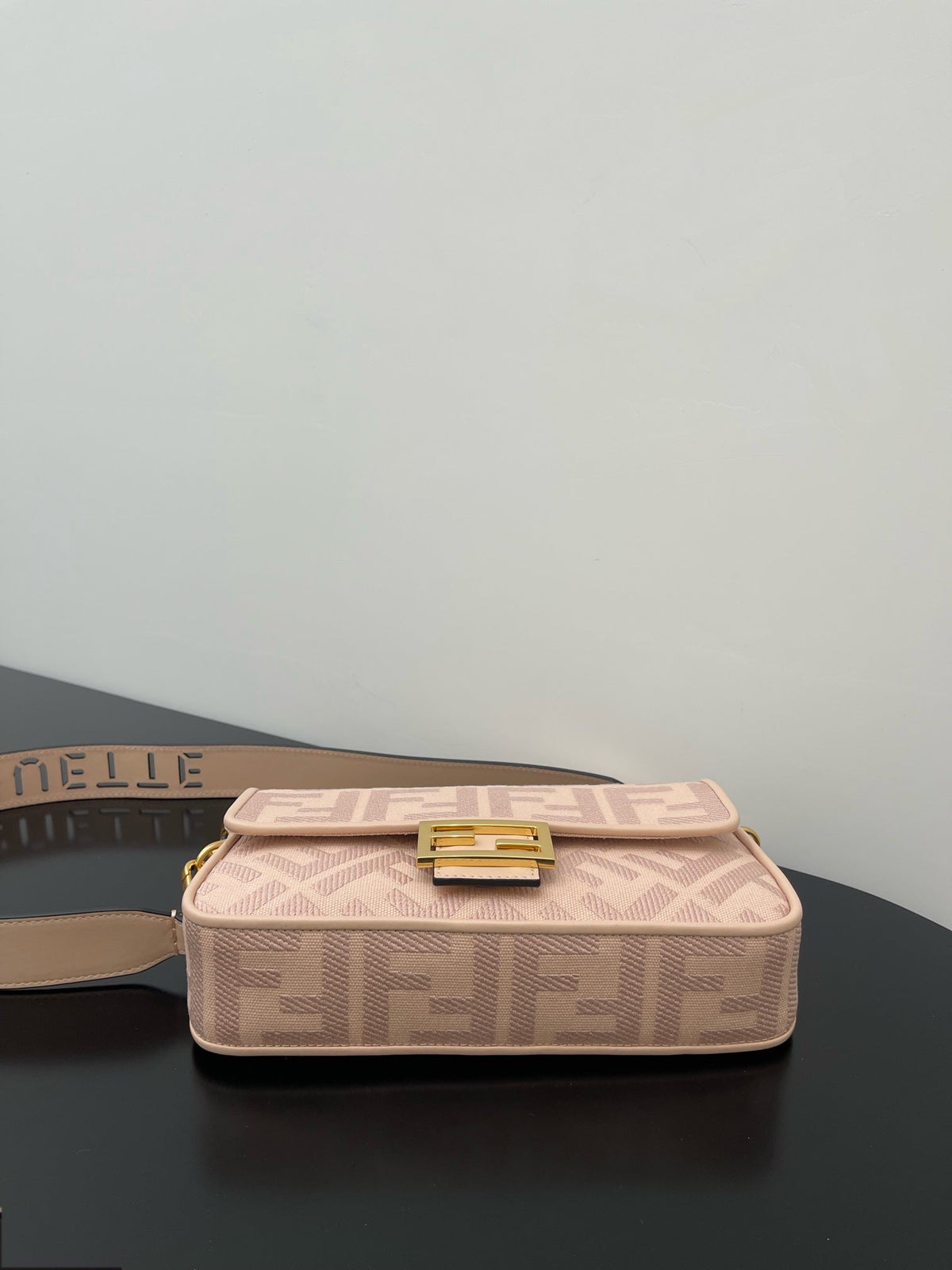 Fendi 26 Baguette Light Pink Nappa Leather Bag with Gold Hardware