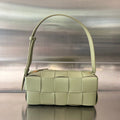 Bottega Veneta Brick Cassette 28 in Gin Green Calfskin Bag