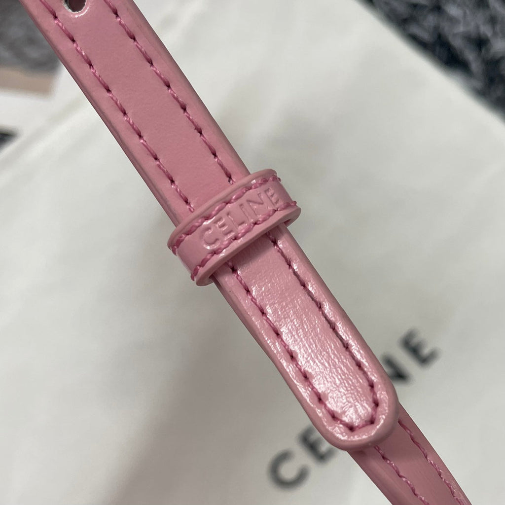 Celine Besace Triphome 17 Calfskin Pink Pastel Bag