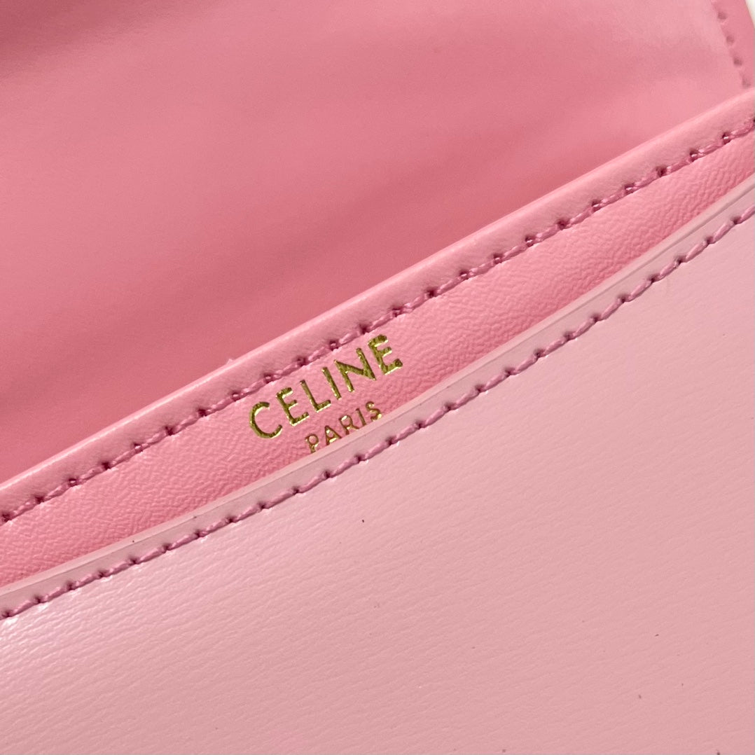 Celine Besace Triphome 17 Calfskin Pink Pastel Bag