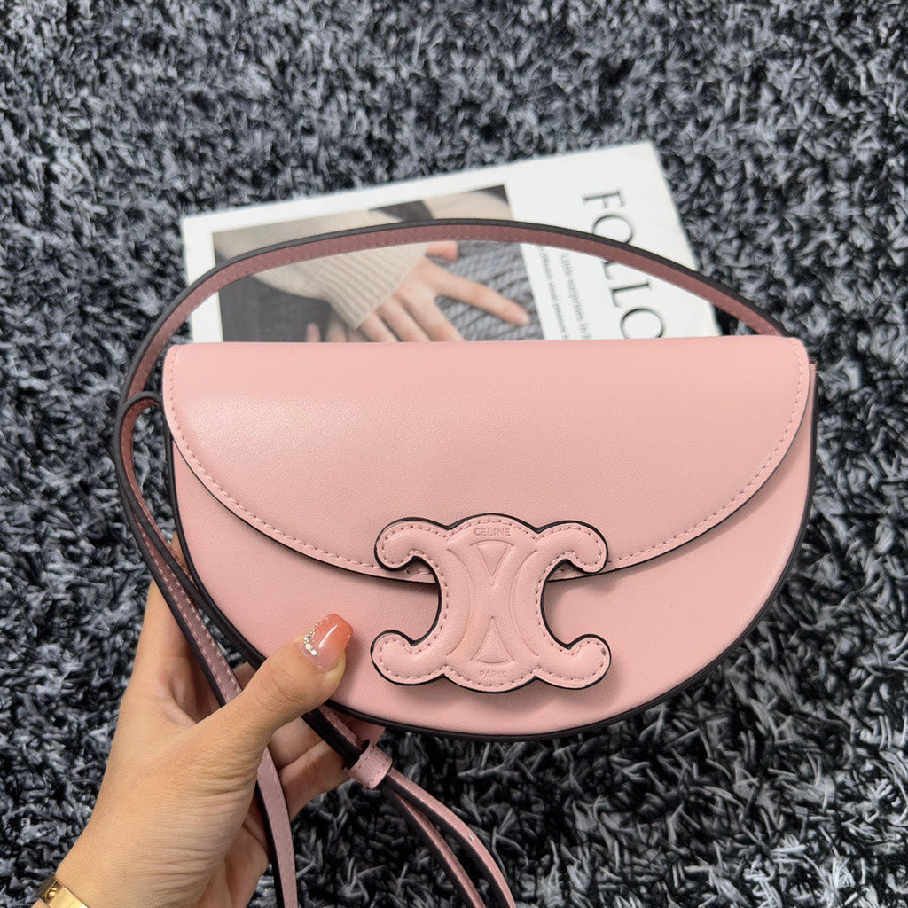 Celine Besace Triphome 23 Light Pink Calfskin Bag