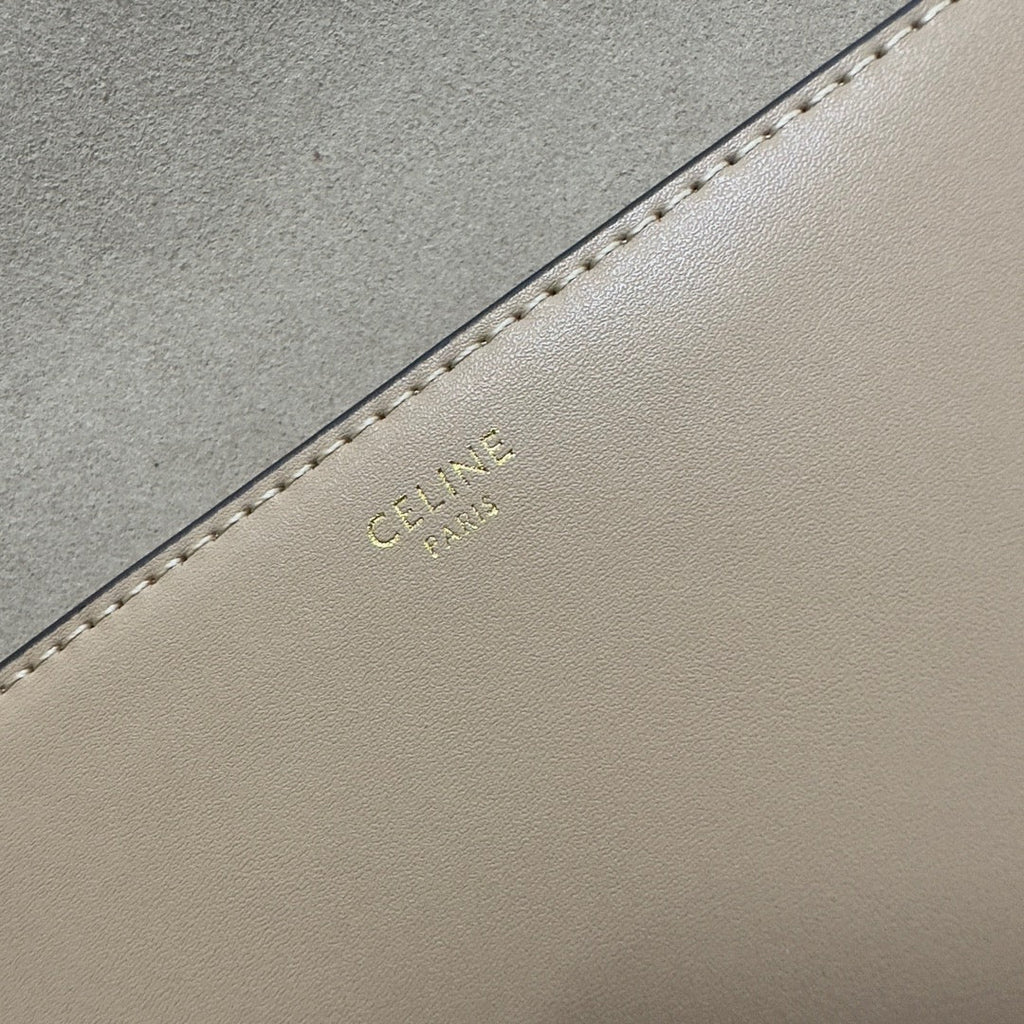 Celine Besace Triphome 23 Beige Cream Calfskin Bag
