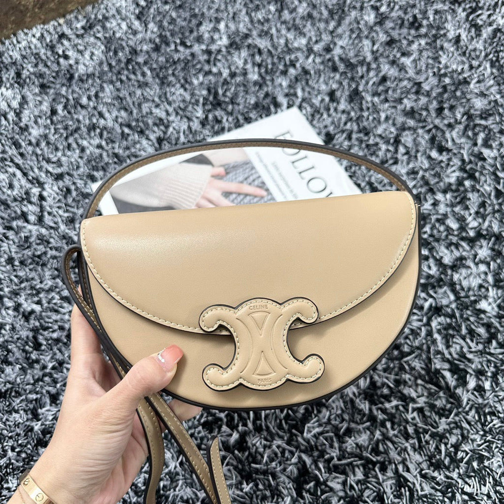 Celine Besace Triphome 23 Beige Cream Calfskin Bag