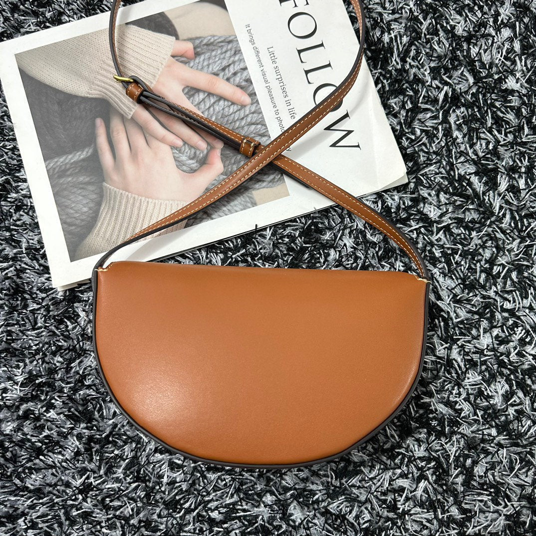 Celine Besace Triphome 23 Cinnamon Brown Calfskin Bag