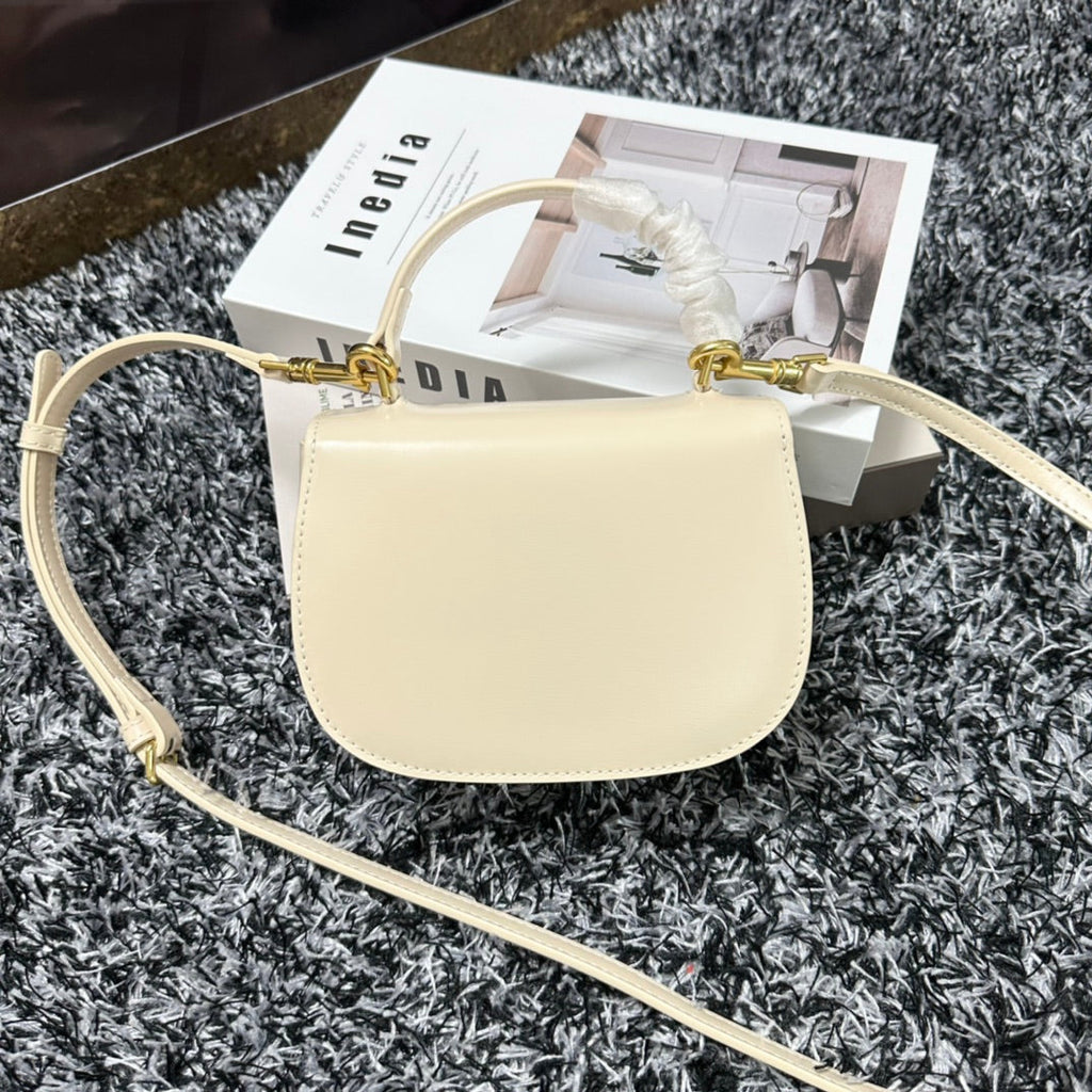Celine Besace Triphome 17 Calfskin White Bag