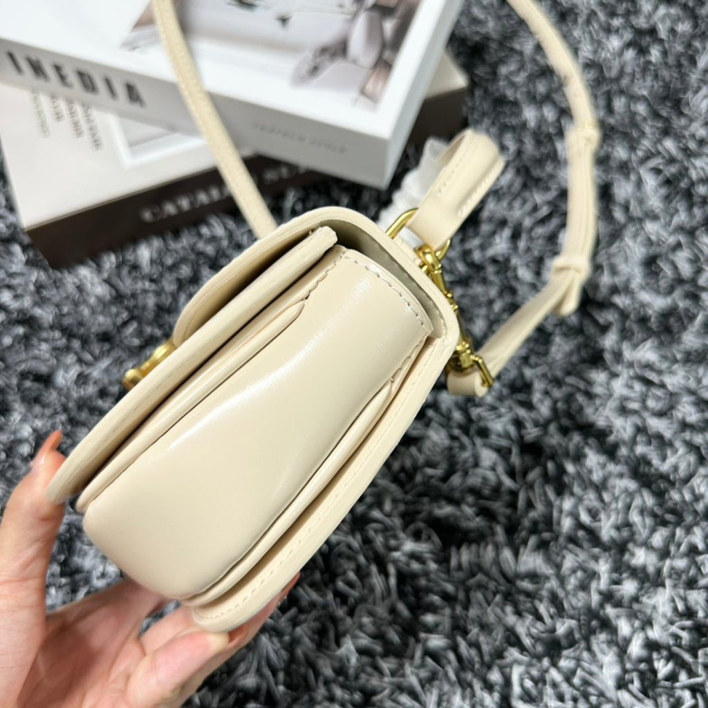 Celine Besace Triphome 17 Calfskin White Bag