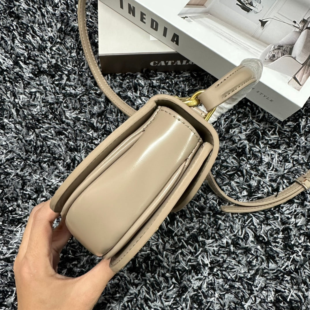 Celine Besace Triphome 17 Calfskin Beige Cream Bag