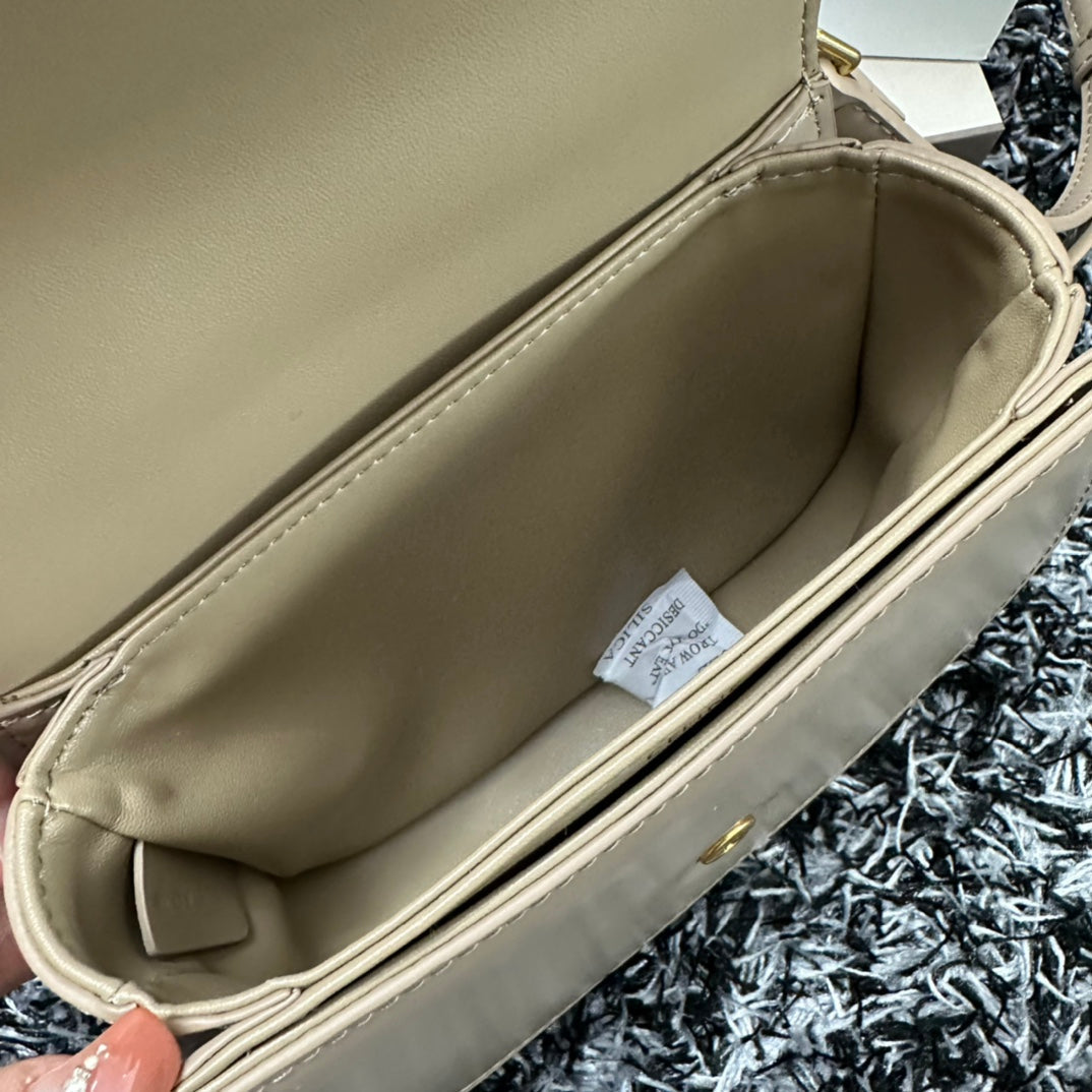 Celine Besace Triphome 17 Calfskin Beige Cream Bag
