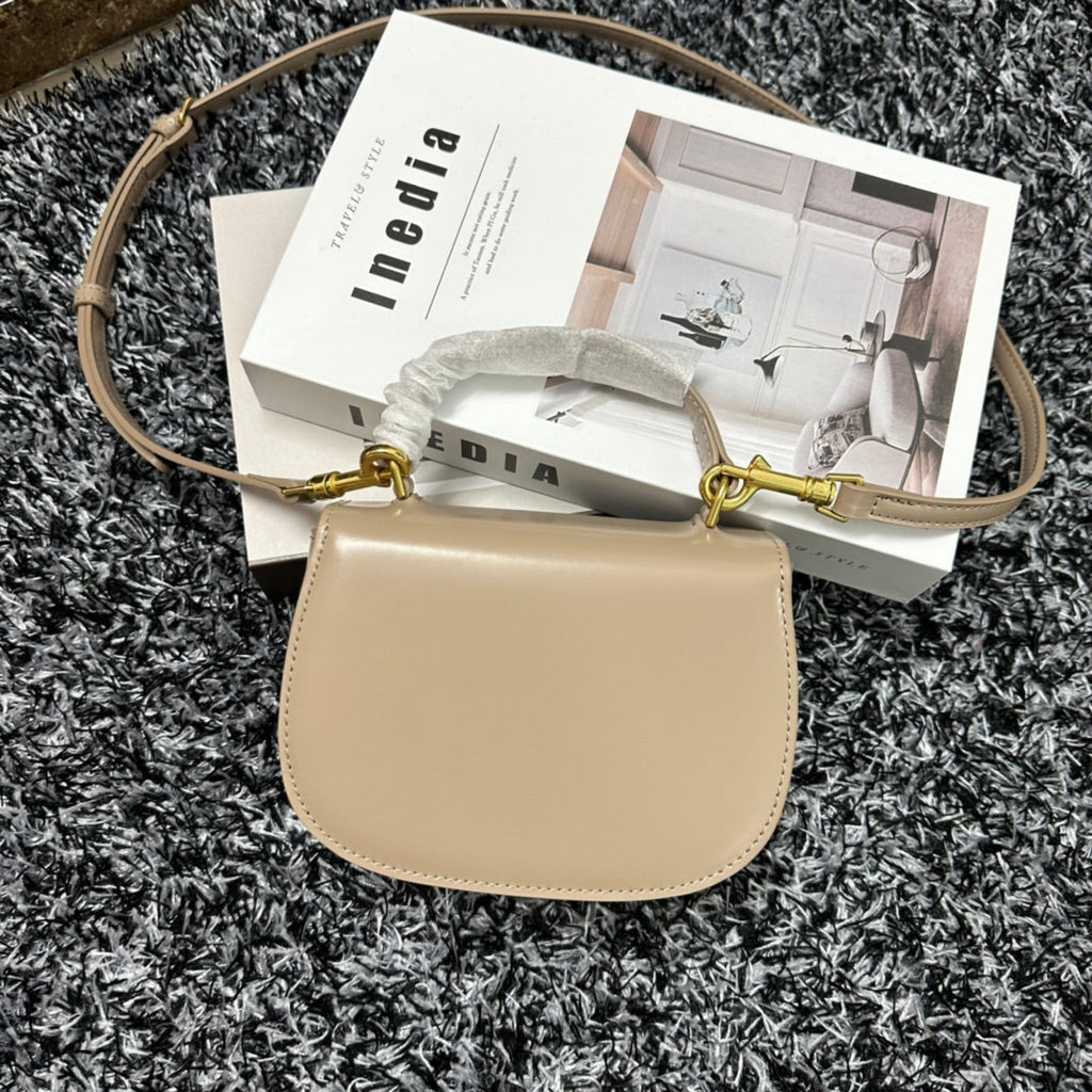 Celine Besace Triphome 17 Calfskin Beige Cream Bag
