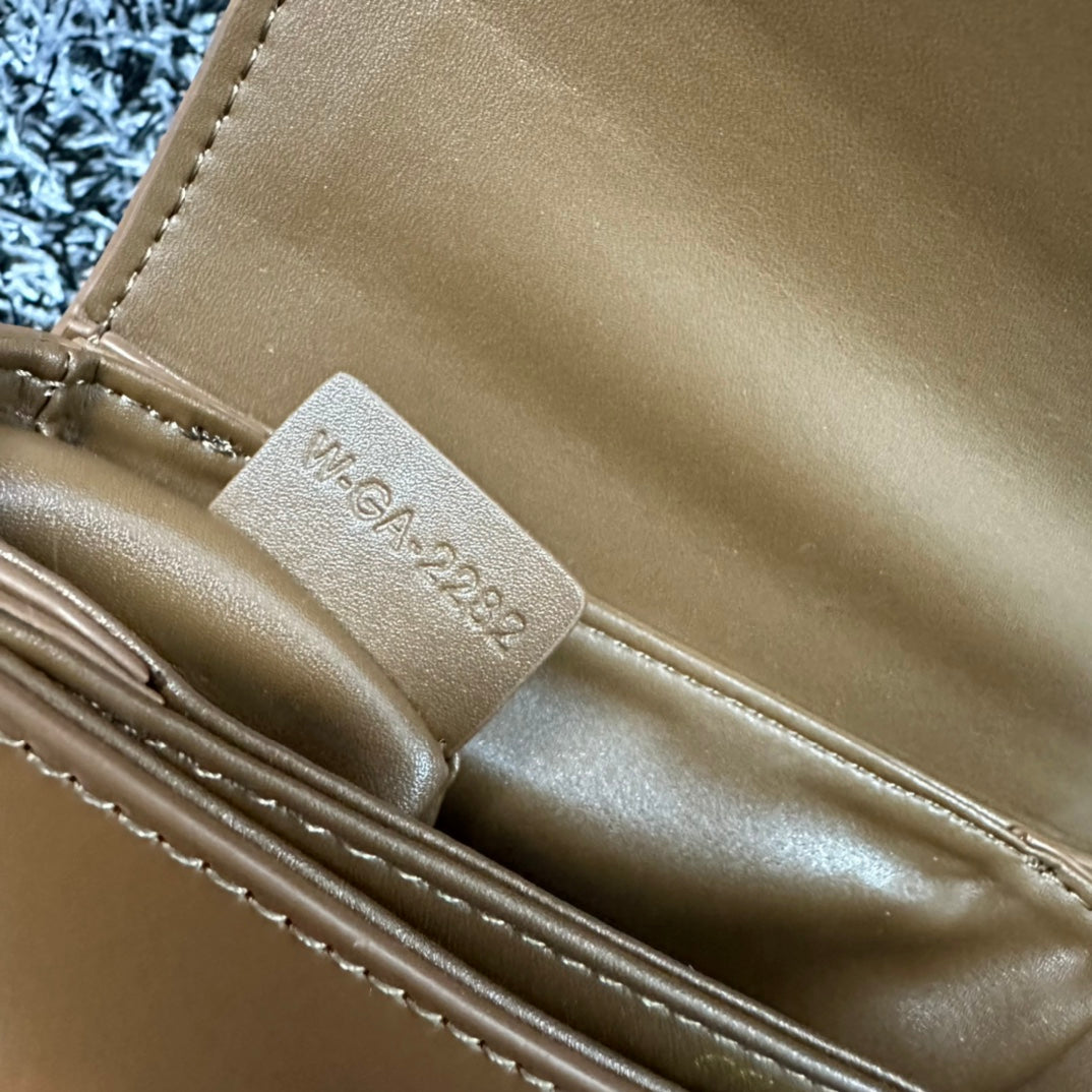 Celine Besace Triphome 17 Calfskin Caramel Brown Bag