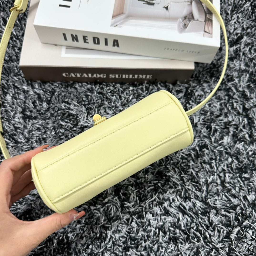 Celine Classic Mini 18 Yellow Pastel Calfskin Bag