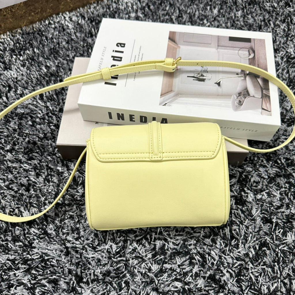 Celine Classic Mini 18 Yellow Pastel Calfskin Bag