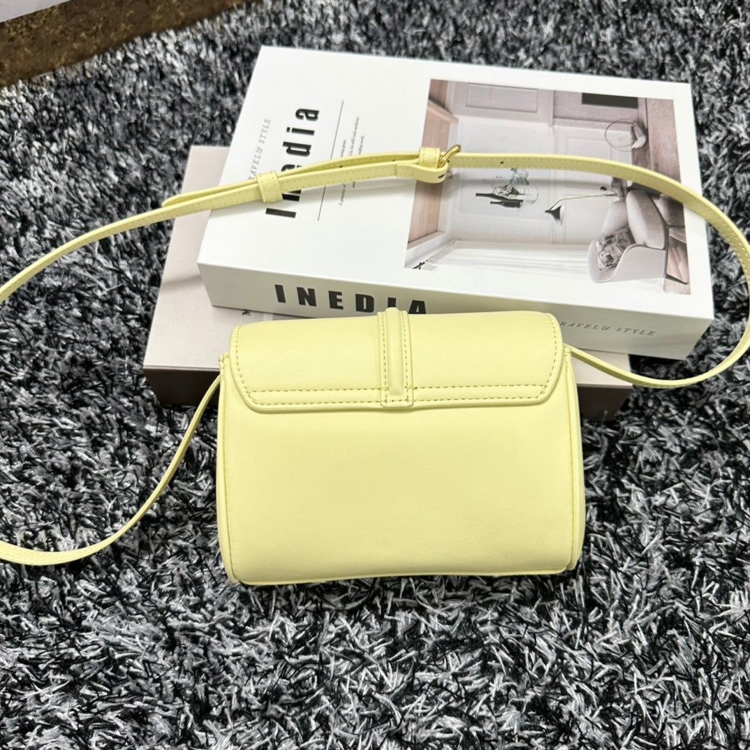 Celine Classic Mini 18 Yellow Pastel Calfskin Bag