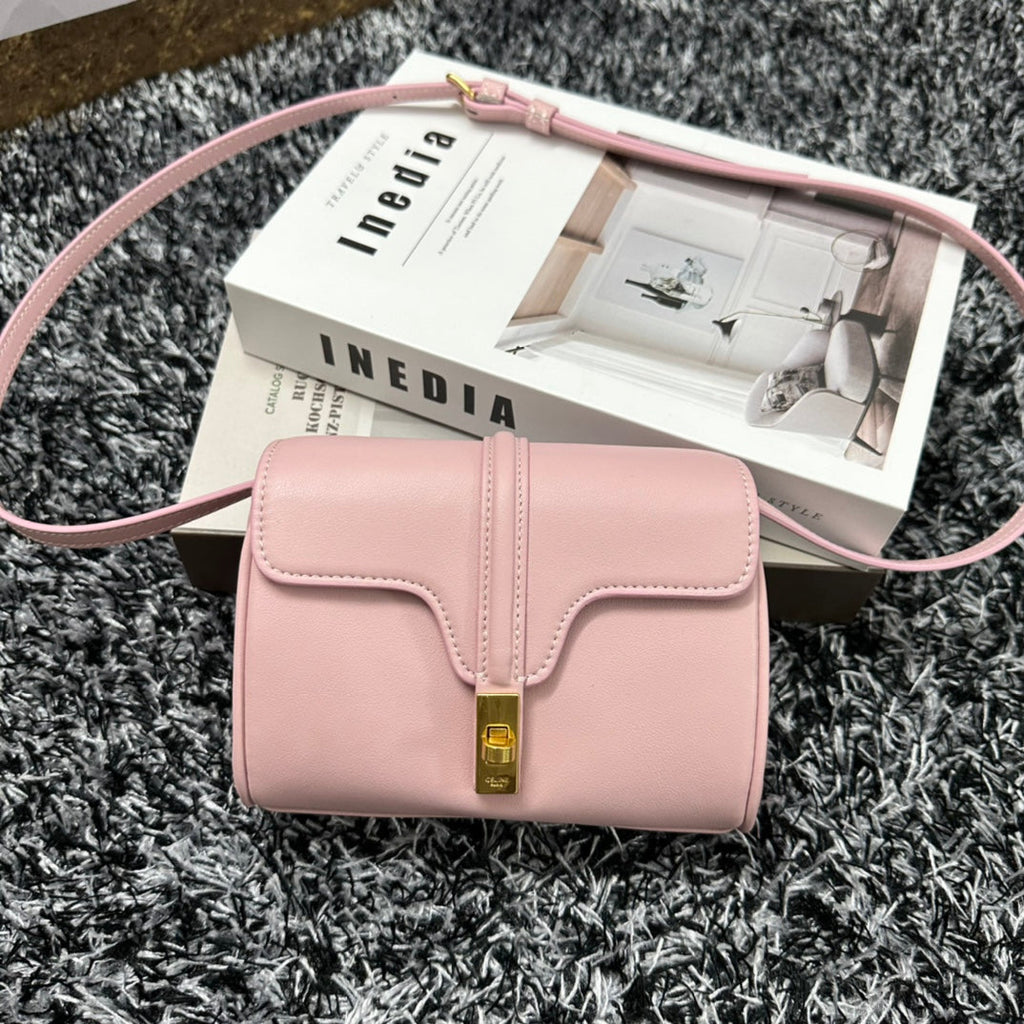 Celine Classic Mini 18 Pink Pastel Calfskin Bag
