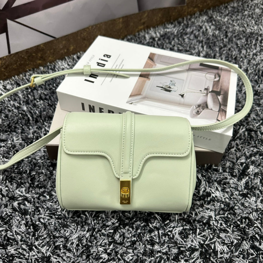 Celine Classic Mini 18 Green Mint Calfskin Bag