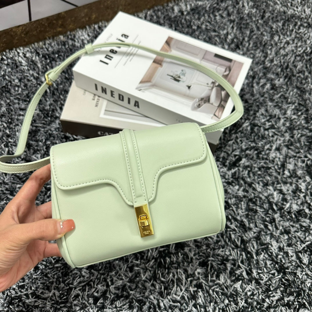 Celine Classic Mini 18 Green Mint Calfskin Bag