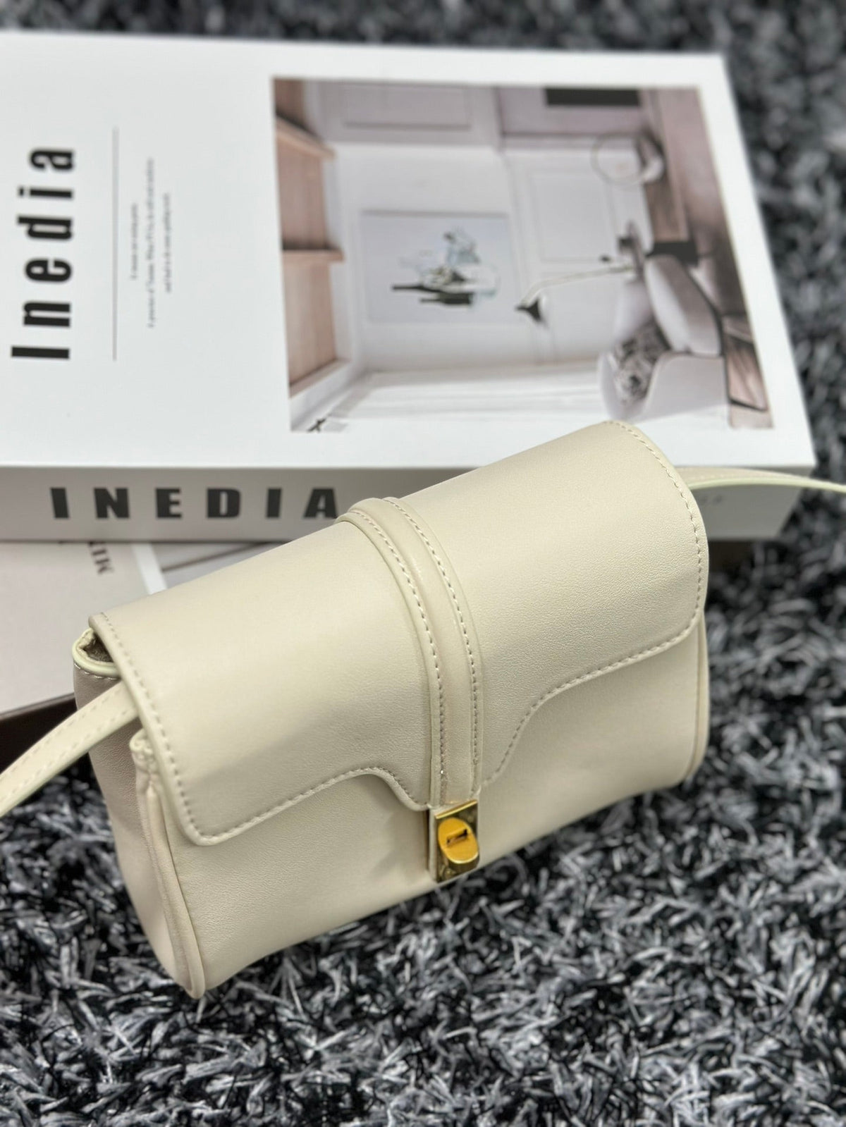 Celine Classic Mini 18 White Calfskin Bag