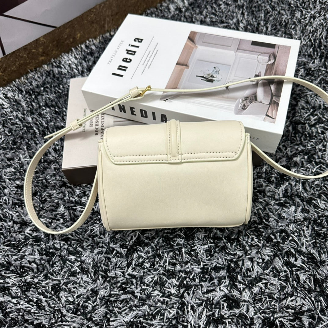 Celine Classic Mini 18 White Calfskin Bag