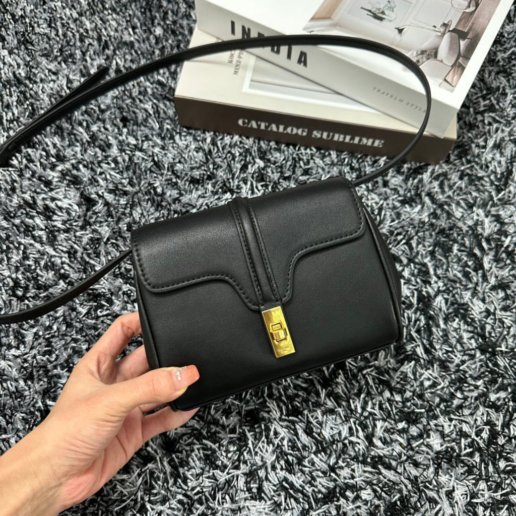 Celine Classic Mini 18 Black Calfskin Bag