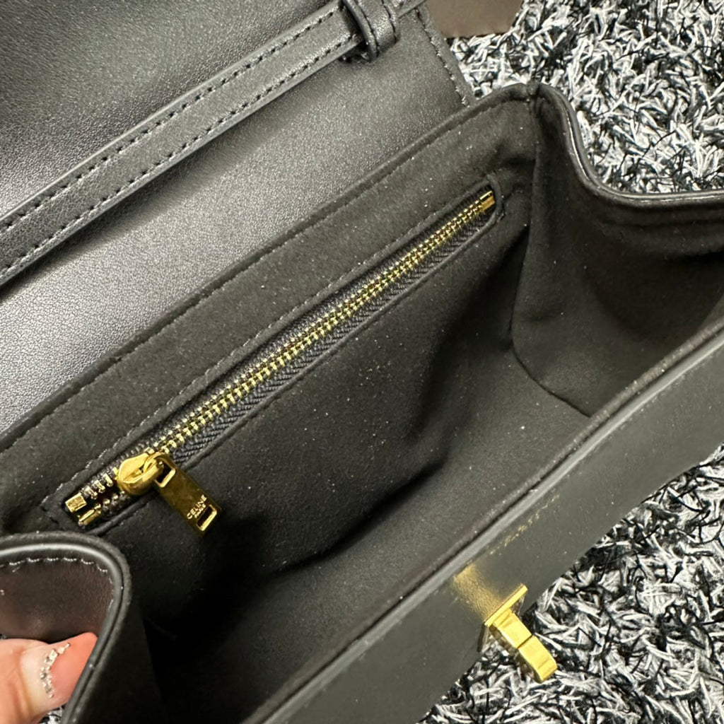 Celine Classic Mini 18 Black Calfskin Bag