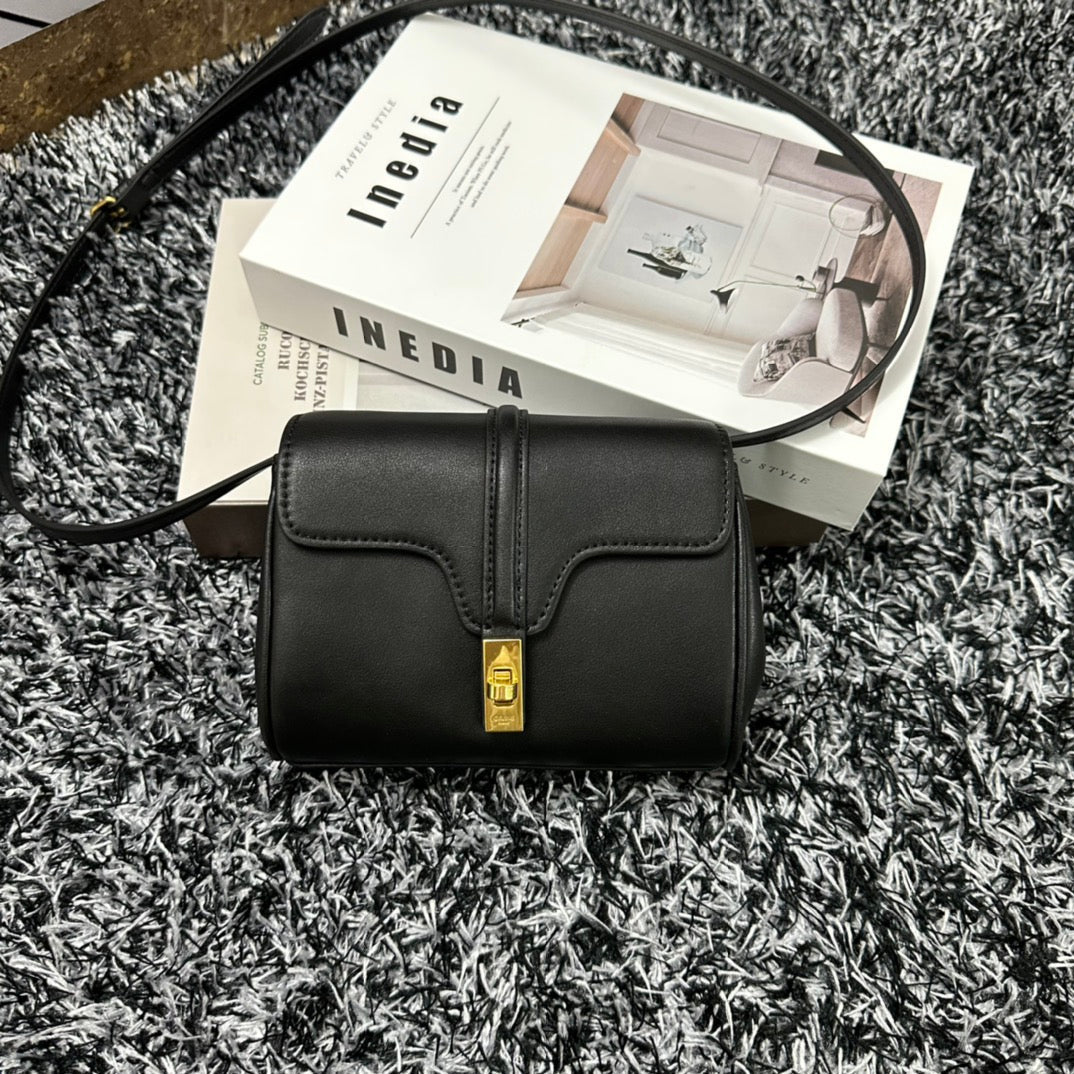 Celine Classic Mini 18 Black Calfskin Bag
