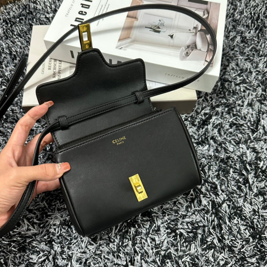Celine Classic Mini 18 Black Calfskin Bag