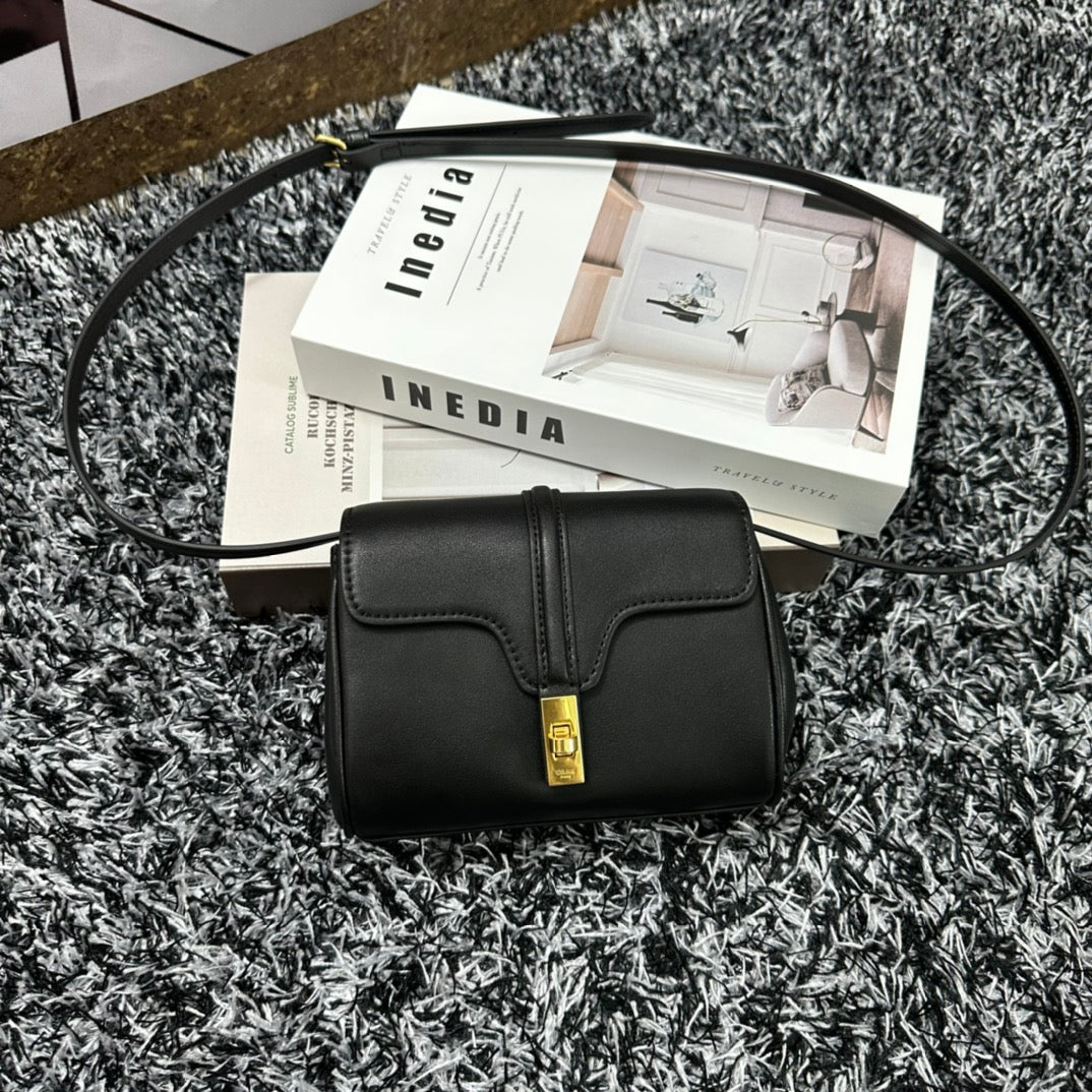 Celine Classic Mini 18 Black Calfskin Bag