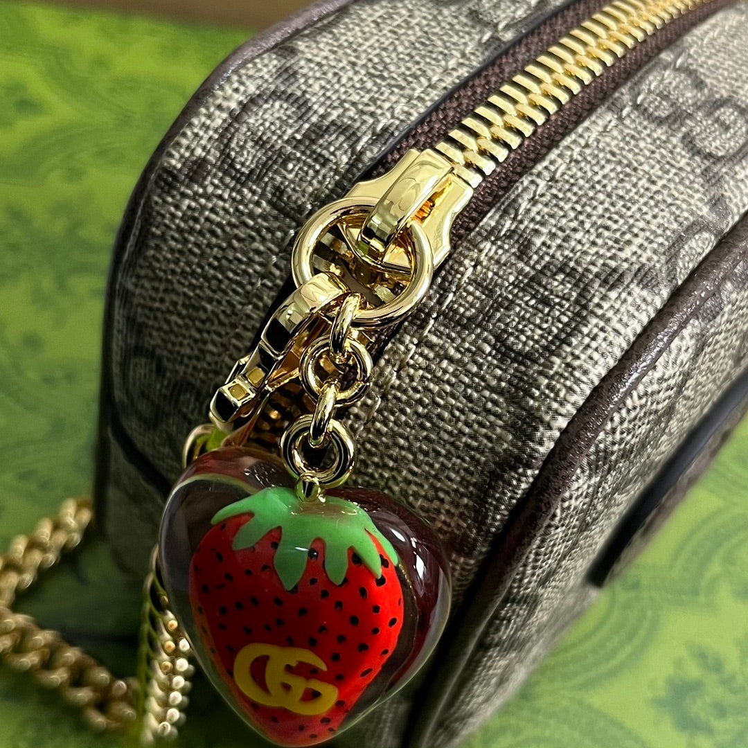 Gucci Supermini 3 Box Bag in Beige Canvas