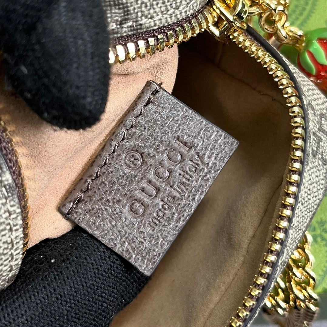 Gucci Supermini 3 Box Bag in Beige Canvas