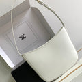 Celine Croque 18 Glossy Calfskin White Bag