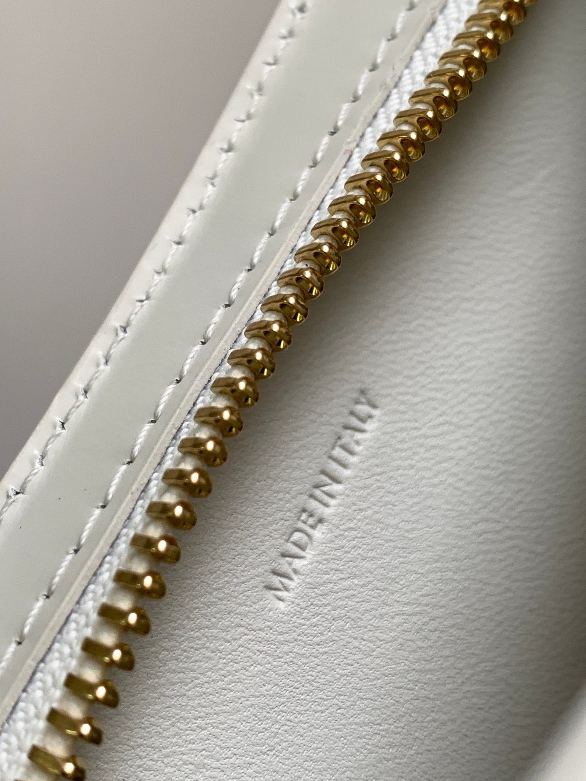 Celine Croque 18 Glossy Calfskin White Bag