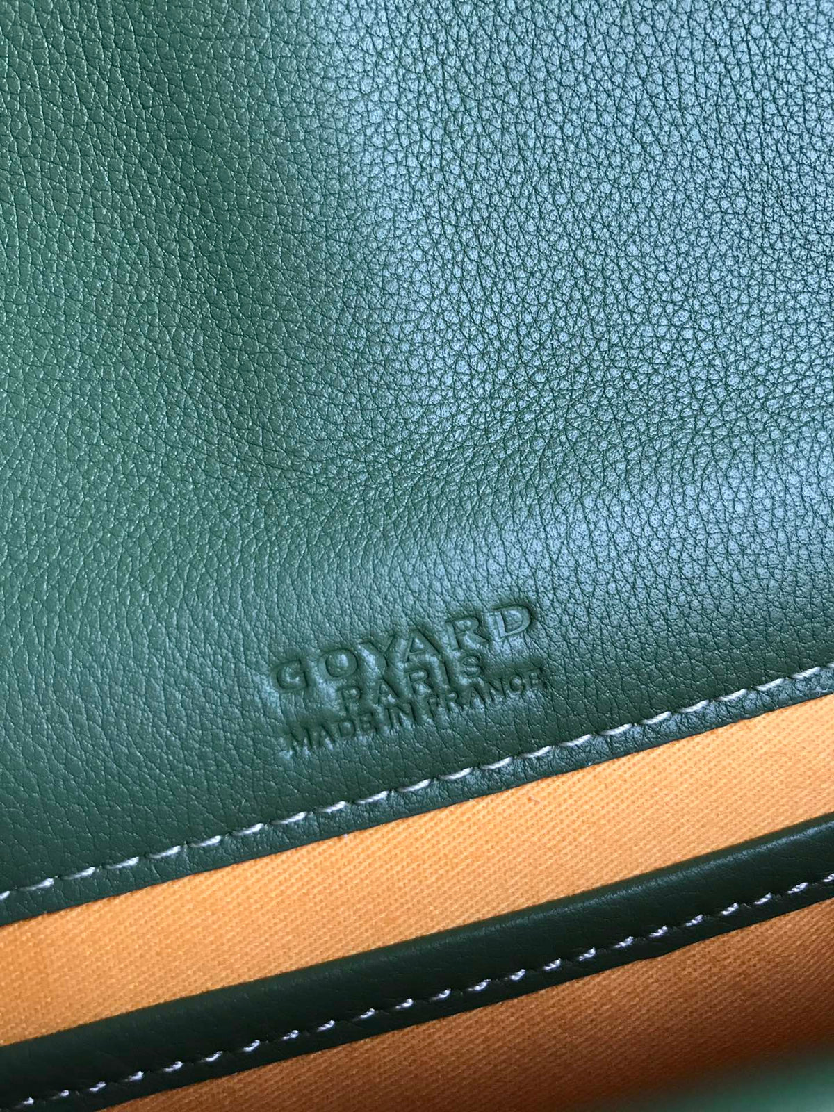 Goyard Belvedere MM Bag 21 in Green Goyardine Canvas and Calfskin