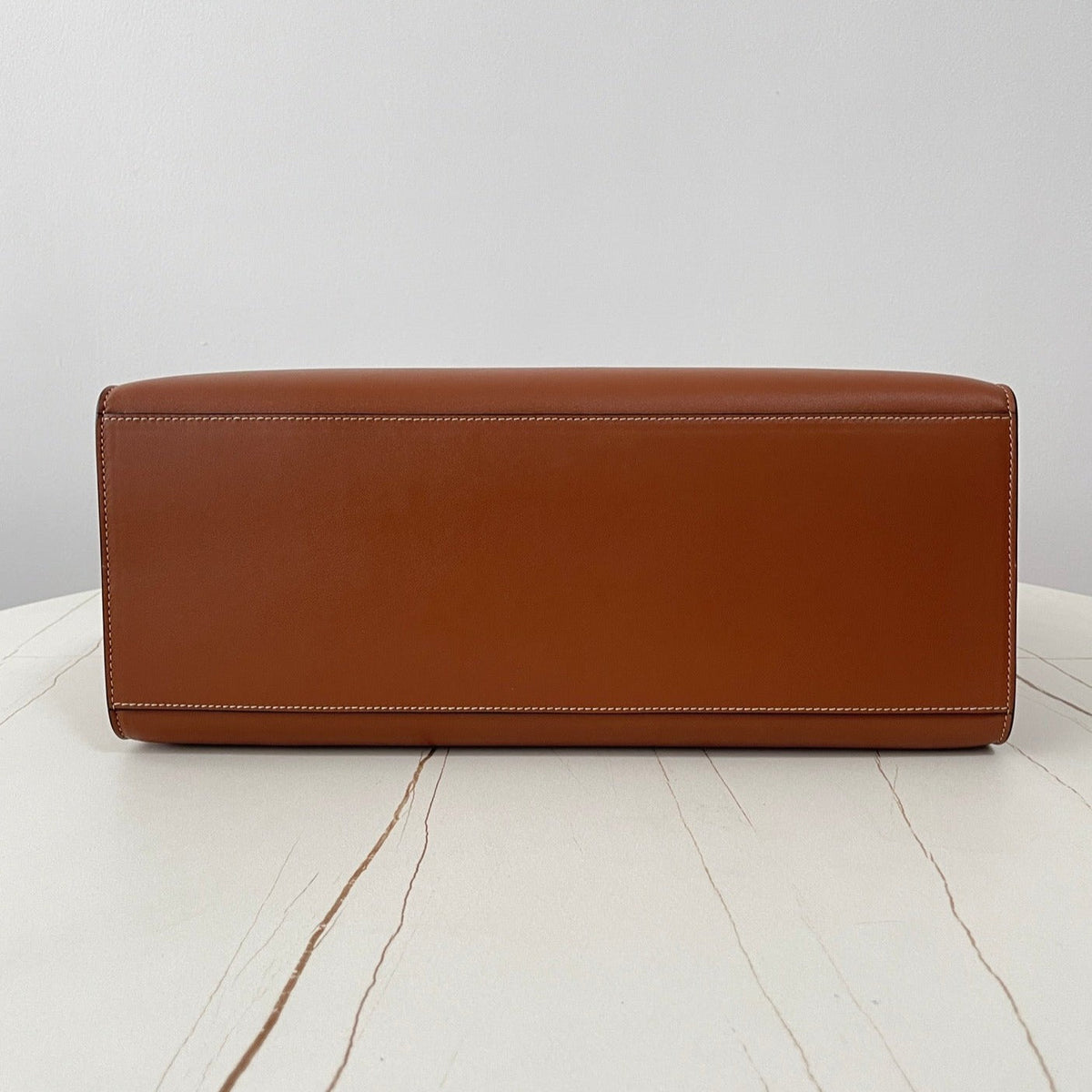 Celine Cabas Triomphe 37 Cinnamon Brown in Smooth Calfskin Bag