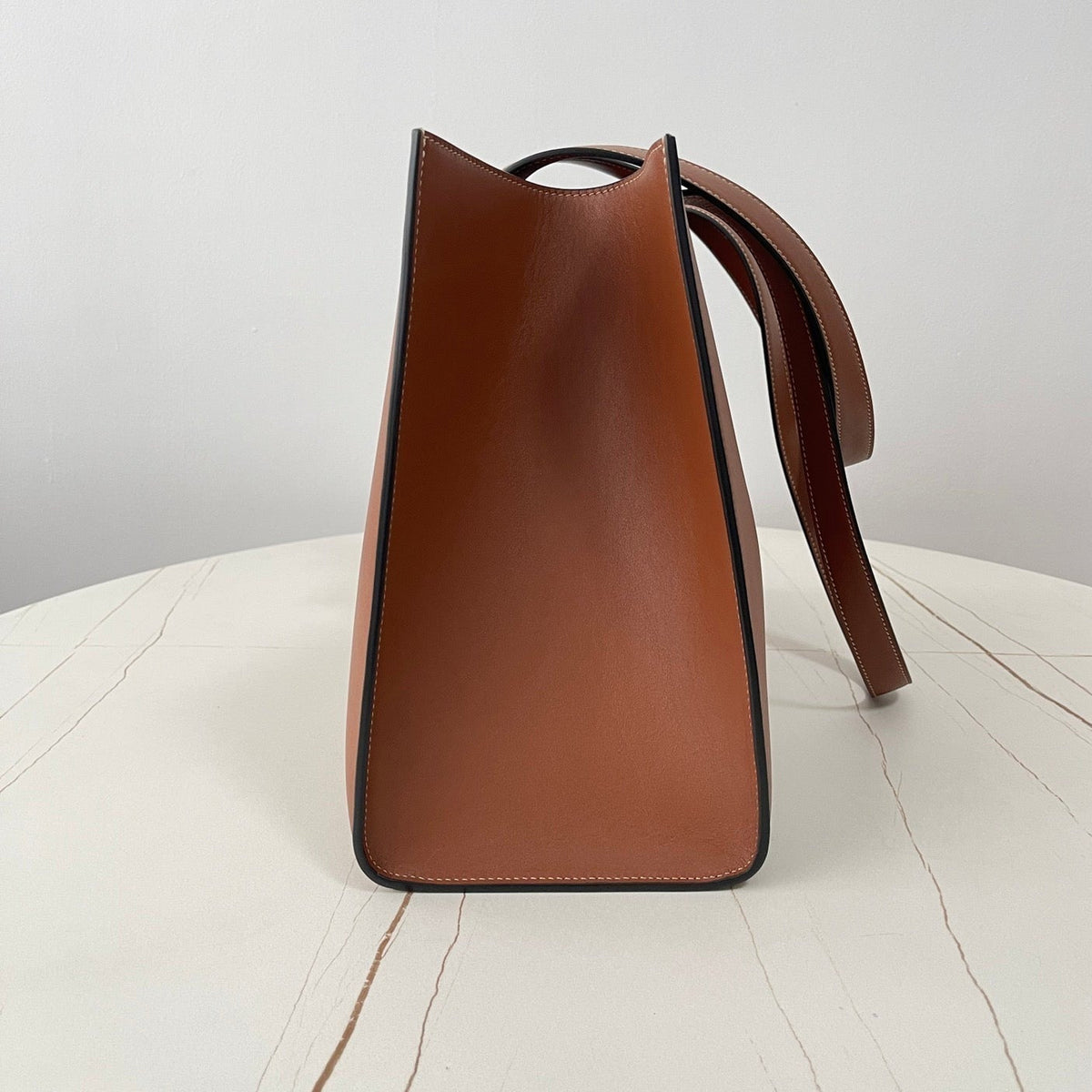 Celine Cabas Triomphe 37 Cinnamon Brown in Smooth Calfskin Bag
