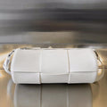 Bottega Veneta Cylinder Cassette 30 in White Calfskin Bag