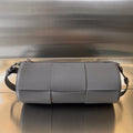Bottega Veneta Cylinder Cassette 30 in Lava Gray Calfskin Bag