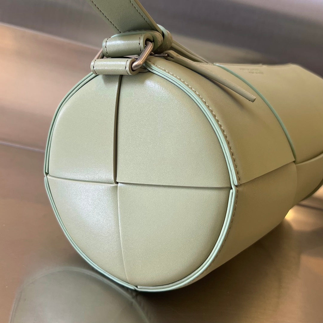 Bottega Veneta Cylinder Cassette 30 in Travertine Calfskin Bag