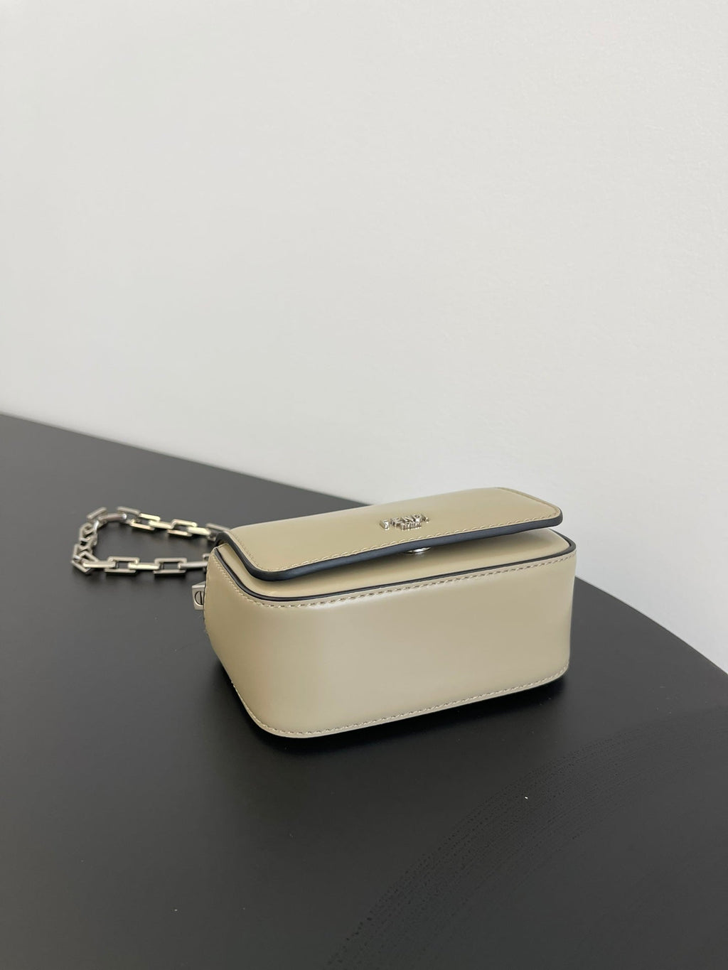 Fendi Mini First Sight 13 Bag in Tan Brown Calfskin with Silver Hardware