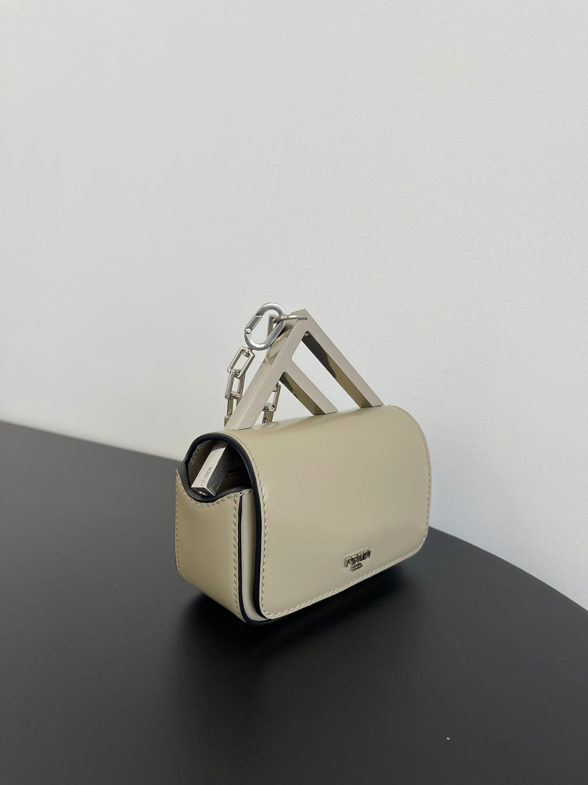 Fendi Mini First Sight 13 Bag in Tan Brown Calfskin with Silver Hardware