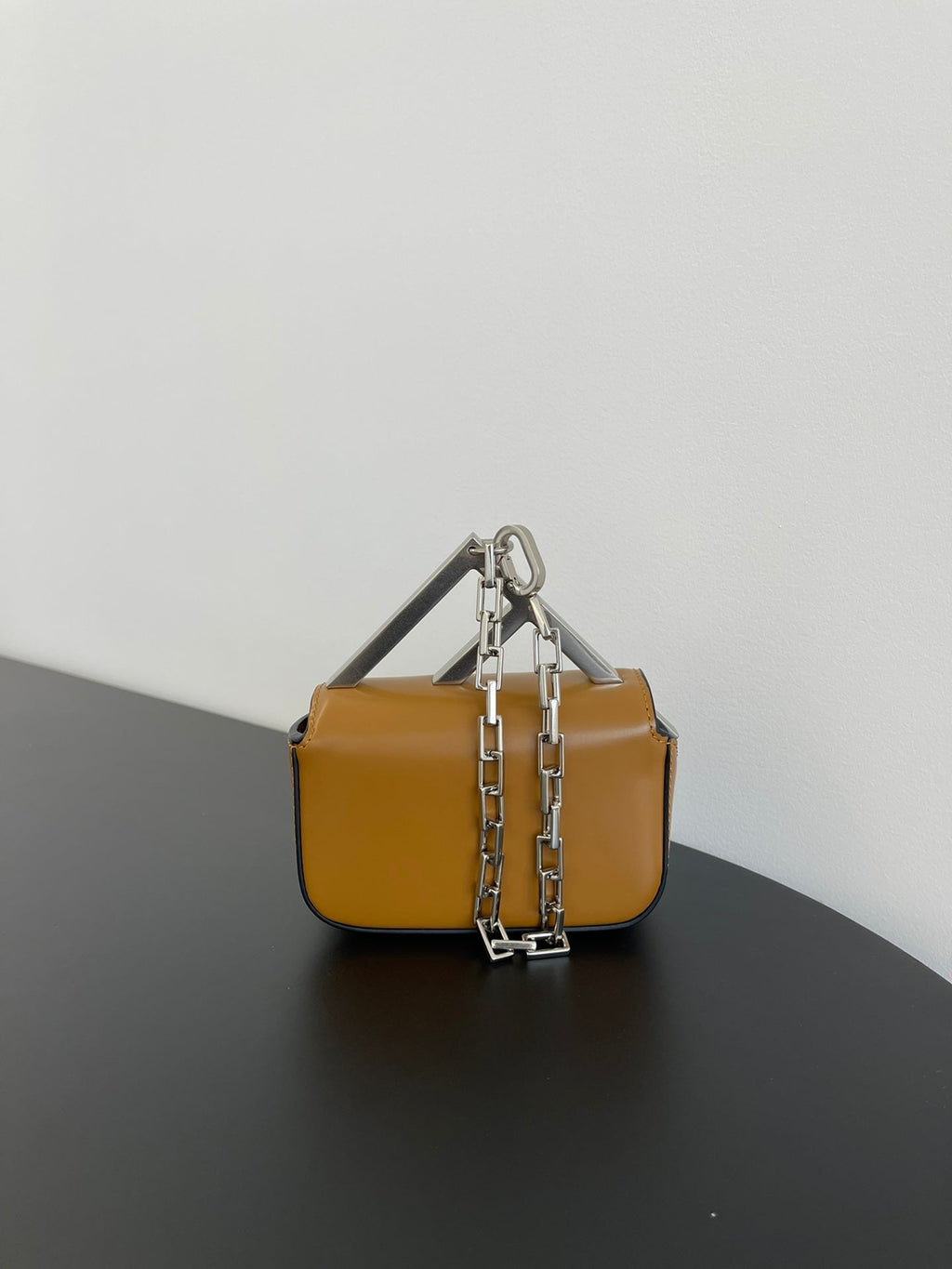 Fendi Mini First Sight 13 Bag in Copper Brown Calfskin with Silver Hardware