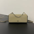 Fendi Mini First Sight 23 Bag in Ecru Brown Calfskin with Silver Hardware