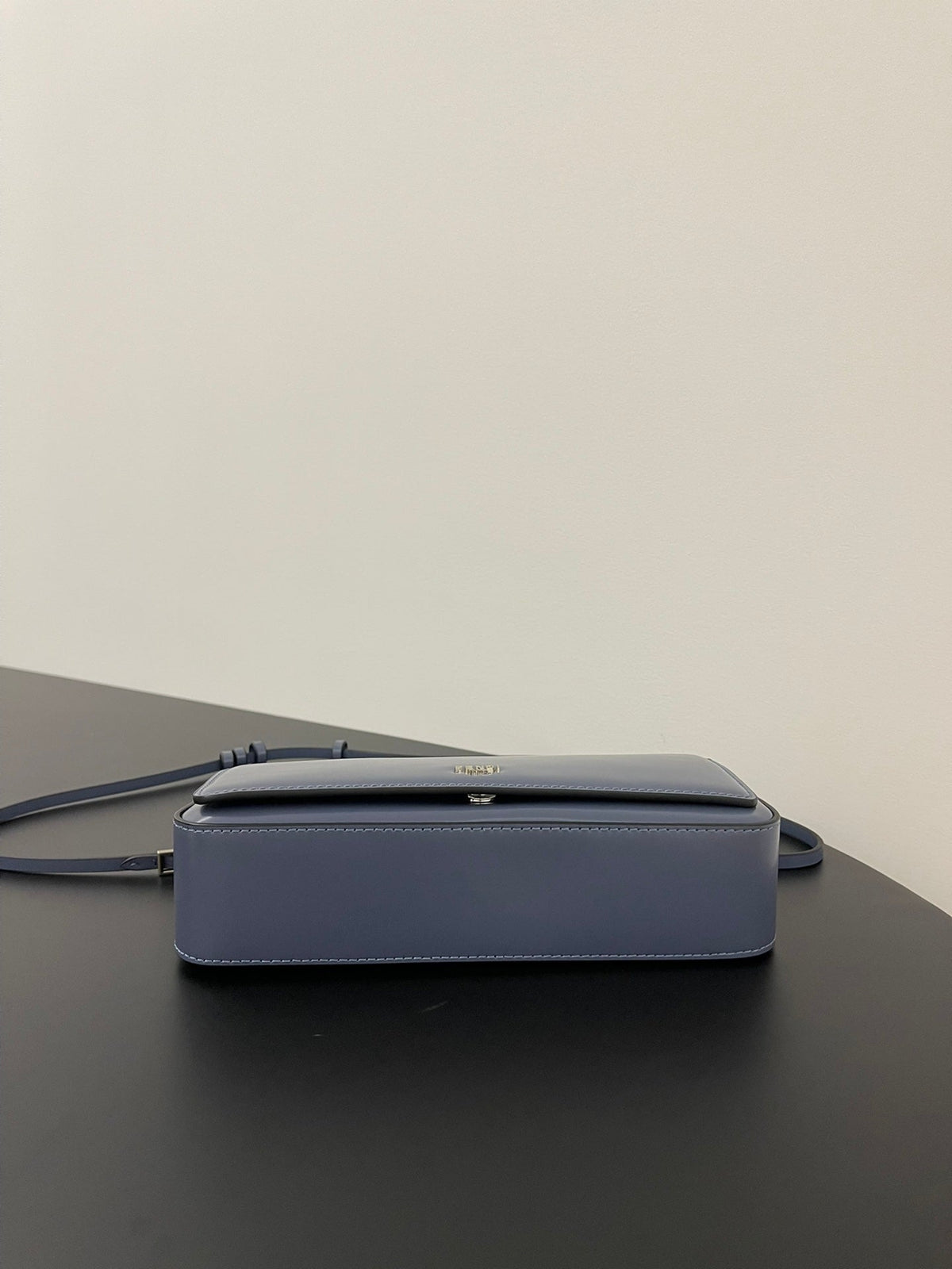Fendi Mini First Sight 23 Bag in Indigo Blue Calfskin with Silver Hardware