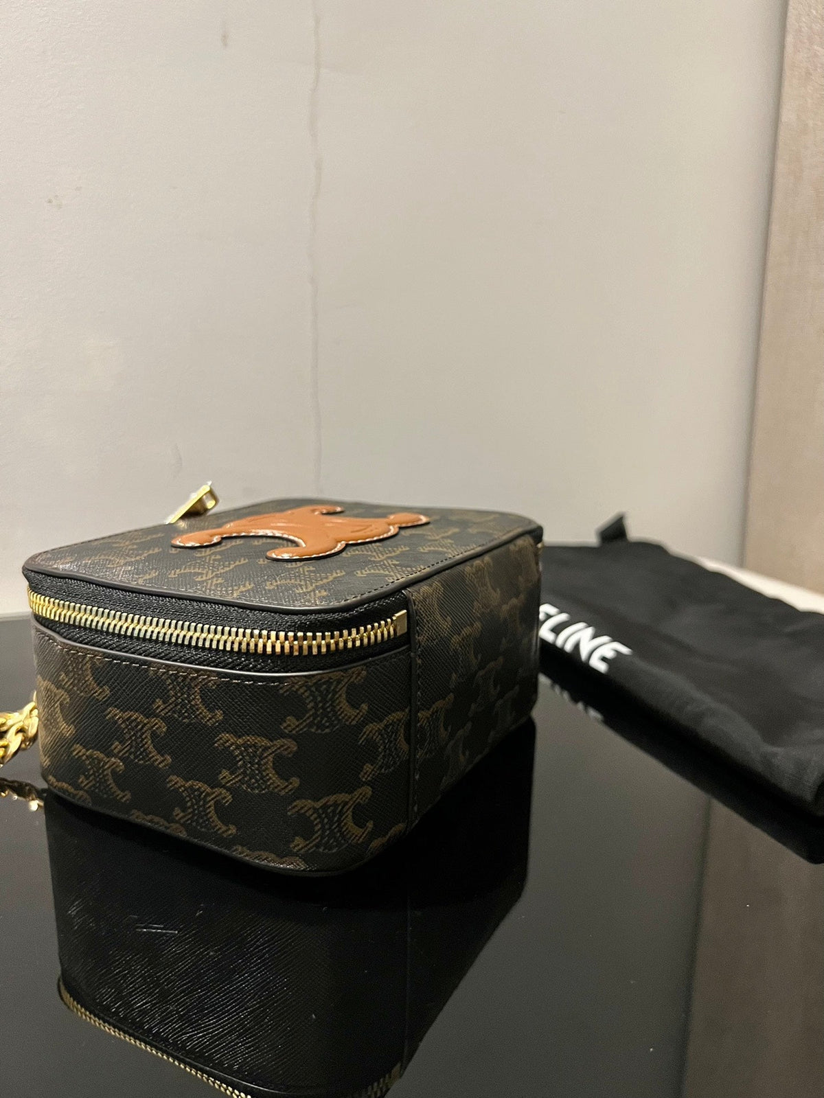 Celine Box Triphome 16 Printed Calskin Bag