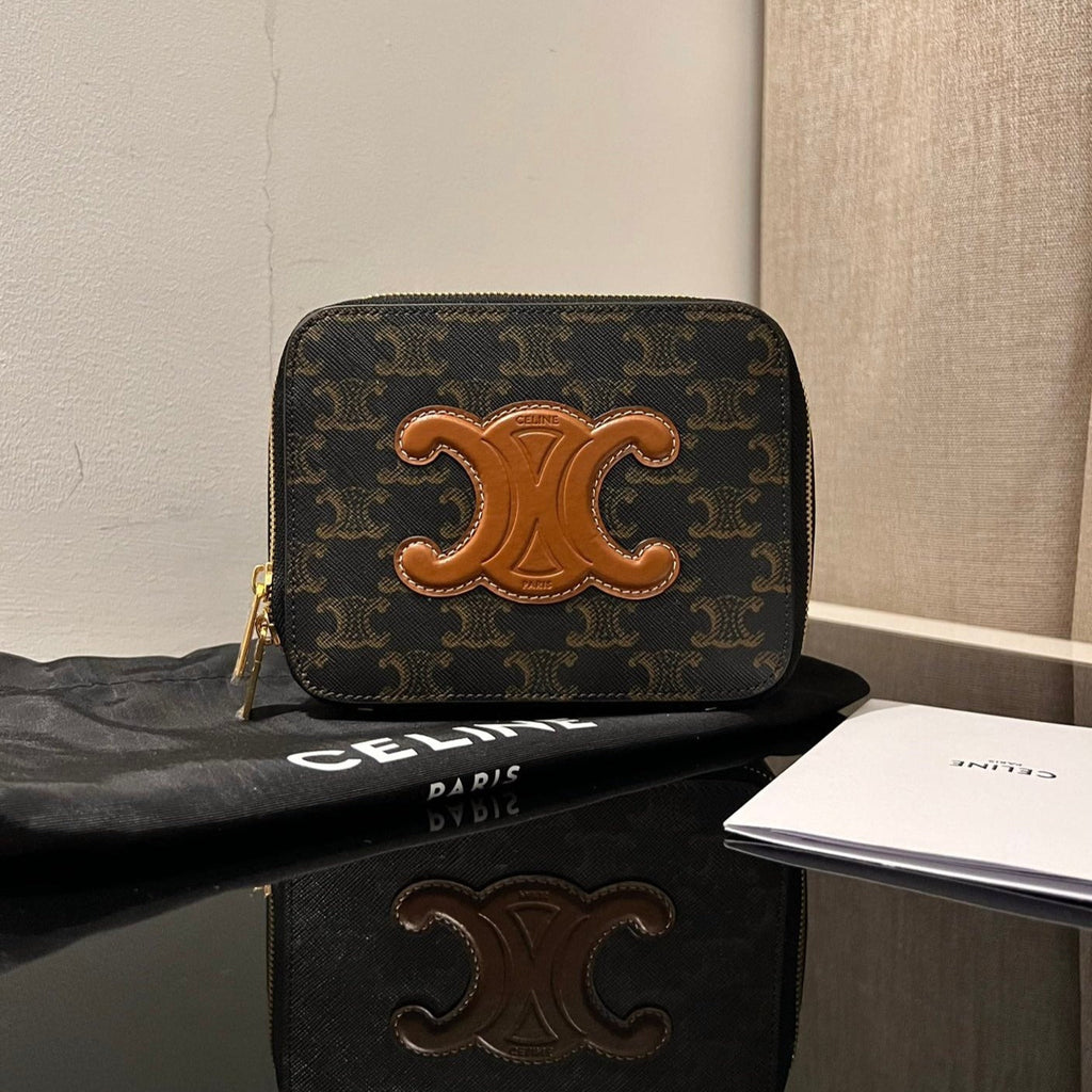 Celine Box Triphome 16 Printed Calskin Bag