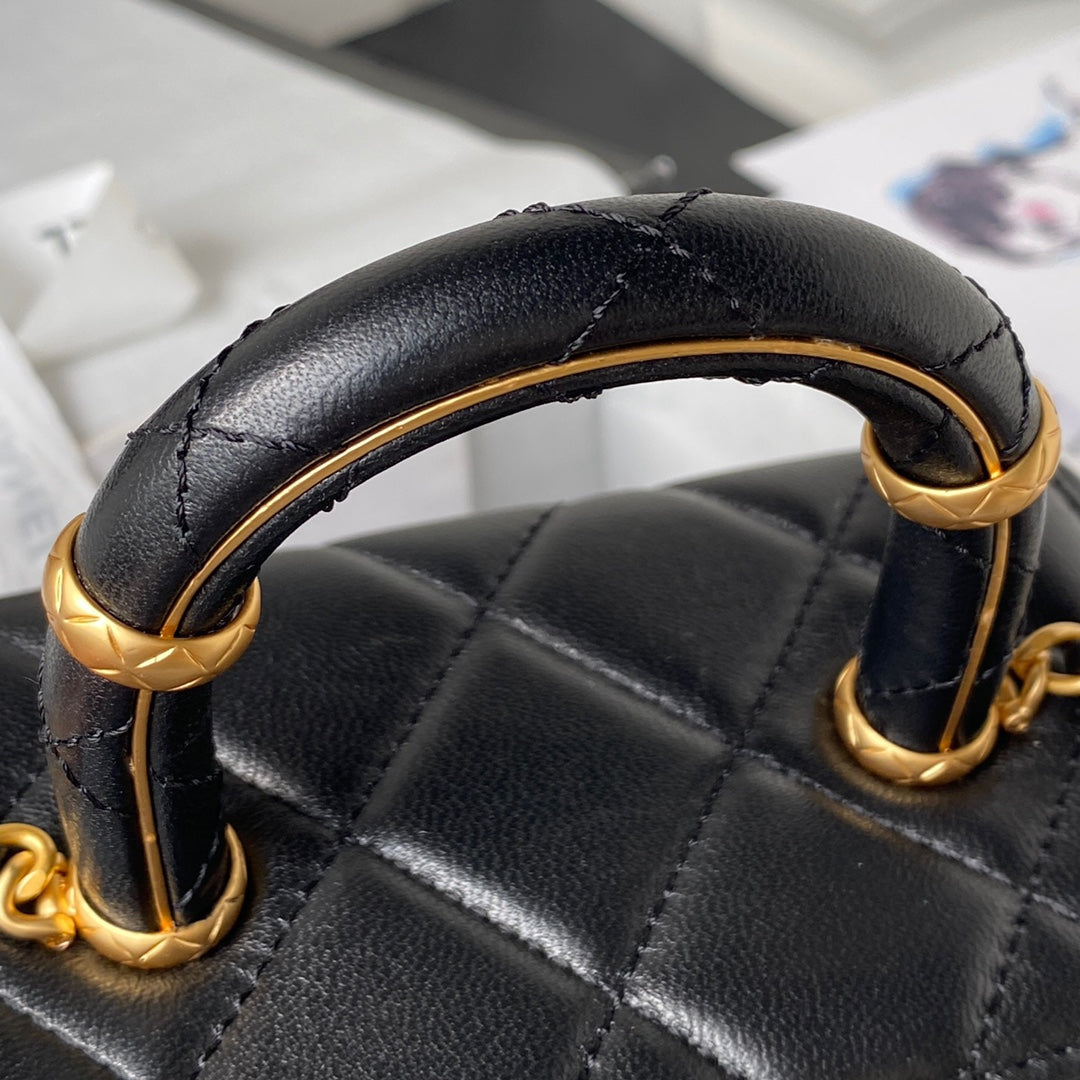 Chanel Small 15 Vanity Case in Black Calfskin Gold Hardware
