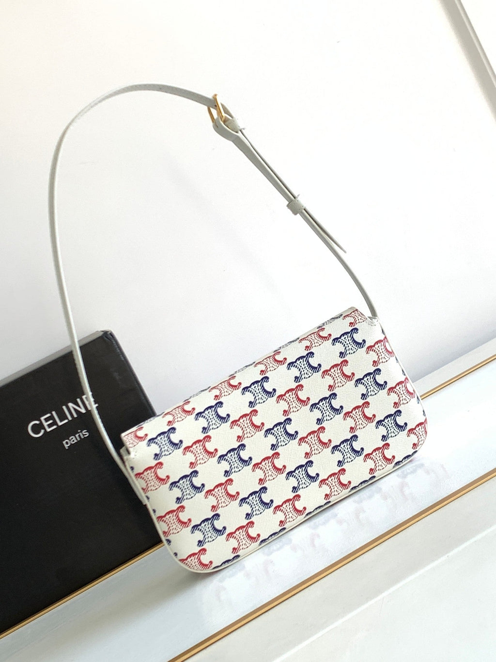 Celine Colorful Triphome 20 Cowhide Leather Bag